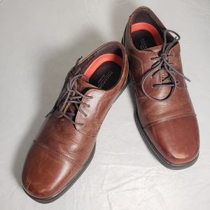 Rockport Mens Taylor Waterproof Cap Toe Leather Oxford Size 8W in Buckthorn